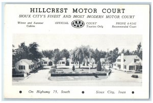 c1906s Hillcrest Motor Court Scene Sioux City Iowa IA Unposted Vintage Postcard