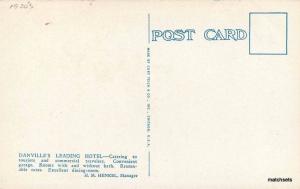 1920s Burton Hotel Danville Virginia Teich postcard 13089