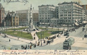 Buffalo NY, New York -Lafayette Square Buildings - pm 1907 - UDB