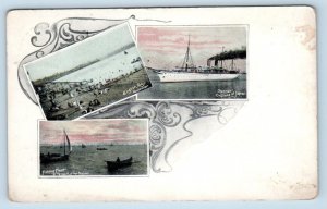 VANCOUVER, Canada ~ Early Views ENGLISH BAY, STEAMSHIP, Etc. c1910s  Postcard