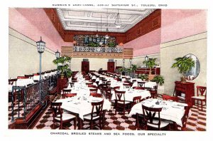 Postcard RESTAURANT SCENE Toledo Ohio OH AR7656