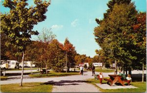 Trailer Park & Camping Alma NB New Brunswick Fundy National Park Postcard F30