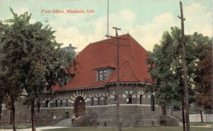 Postcard Post Office in Madison, Indiana~130688
