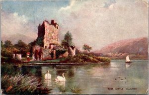 Ross Castle Tucks 7137 Killarney Vintage Postcard A53