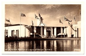 RPPC British Pavilion, Lagoon of Nations, New York World's Fair, NY Postcard