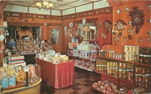 Alpine Alpha Cheese Chalet Store Coffee Shop Wilmot Ohio Dexter Postcard 21-1158