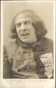 W. Jackson Houlston Actor Prince Mieceslas LIVE Autograph RPPC Vintage Postcard