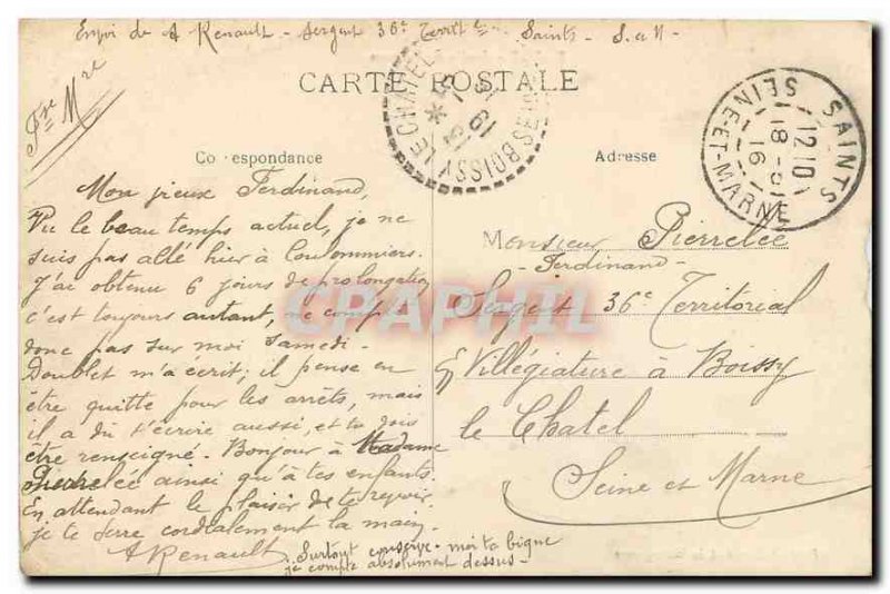 Old Postcard Rodez Garden Samson