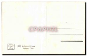 Old Postcard Scenes et Types Back I oasis Donkey Donkey Datiers