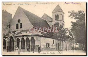 Old Postcard St Maur des Fosses l & # 39eglise