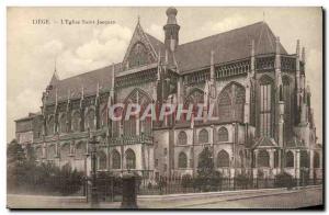 Old Postcard Liege L & # 39Eglise Saint Jacques