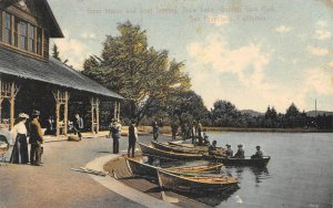 Boat House, Stow Lake, San Francisco, CA Golden Gate Park 1908 Vintage Postcard