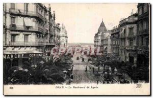 Oran Algeria Postcard The Old high school Boulevard