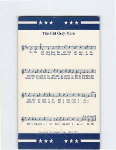 Postcard The Old Gray Mare Musical Notation