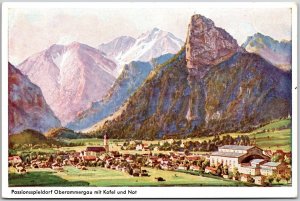 Passionsspieldorf Oberammergau Mit Kofel Und Not Germany Postcard