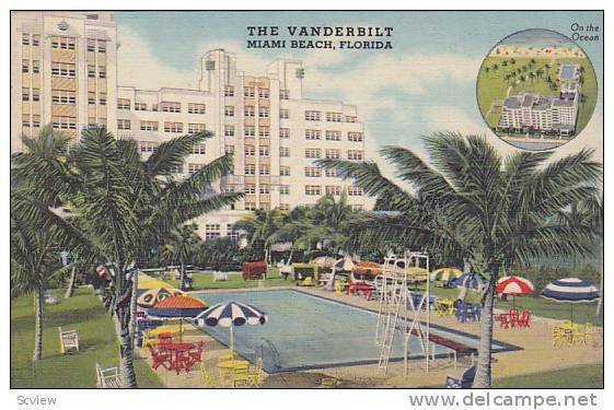 Vanderbilt Hotel , Miami Beach , Florida , 30-40s