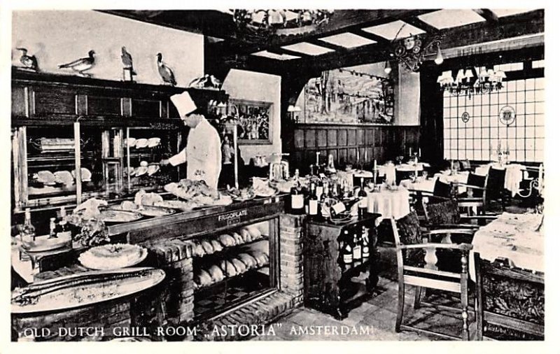 Old Dutch Grill Room Astoria Amsterdam Holland Unused 