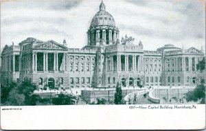 Postcard PA Harrisburgh - New Capitol Building