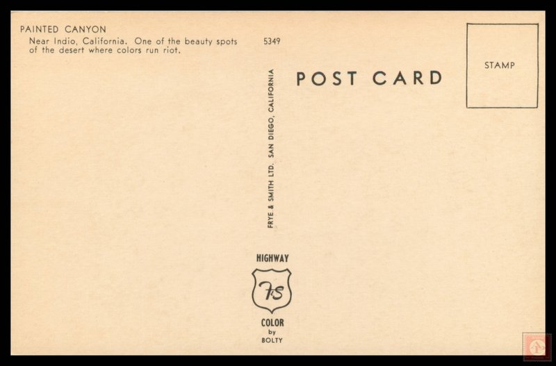 Painted Canyou, Near Indio, Calif