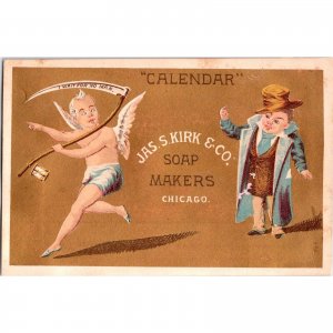 JAS. S. Kirk & Co Soap Makers ~ Chicago ~ Antique Victorian Trade Card