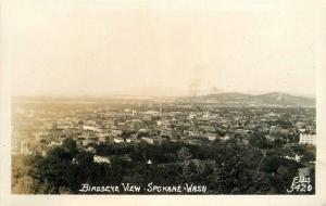 Birdseye View 1940s Spokane Washington Ellis RPPC Real photo postcard 2194