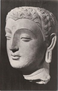 History Postcard / Photo - Head of a Buddha Statue, Hadda, Afghanistan XT497