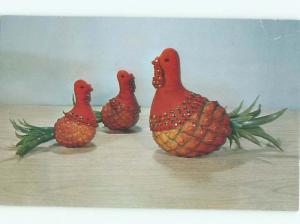 Pre-1980 This Is A Postcard GAY GOBBLER PINEAPPLE TURKEY ADVERTISING AC7287