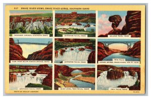 Postcard Snake River Views Snake River Gorge Idaho Vintage Standard View Card 