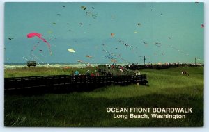 LONG BEACH, WA Washington ~ KITE FESTIVAL?  c1990s Pacific County Postcard