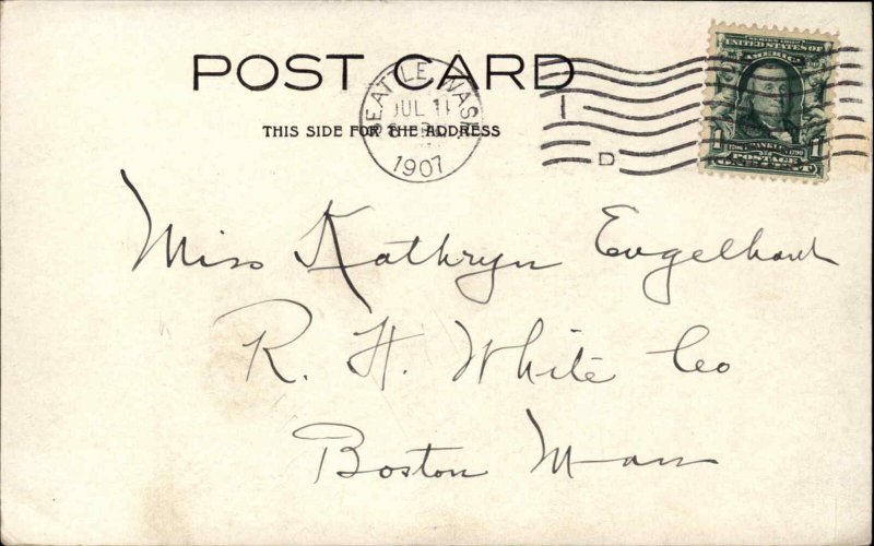 Yellowstone Park Lake Hotel Haynes 1907 Used Postcard