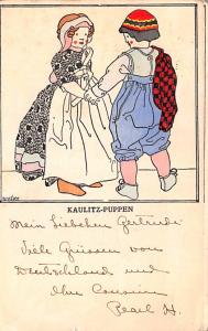 Artist Josef Diveky / Kaulitz Puppen, Wiener Werkstaette postal used unknown ...