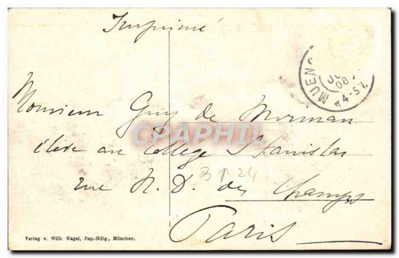 Old Postcard Munchen Lowenbraukelier