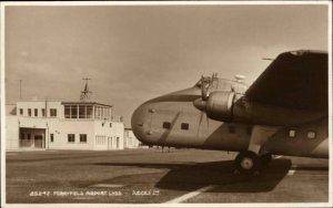 Lydd Ashford Kent Ferryfield Airport Aviation Airplane c1940 Real Photo Postcard