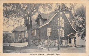 Mansfield Ohio 1942 Postcard Methodist Church 