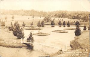 Evart Michigan~FS Postal Summer Home-Trout Pond~Bridge~Osceola County~c1920 RPPC