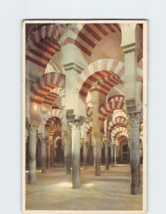 Postcard Laberinto de Columnas Mezquita Córdoba Spain