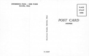 Orrville OH Orr Park Swimming Pool Postcard