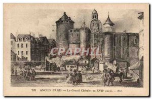 Old Postcard History Old Paris Grand Chatelet in 18th
