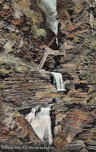 Minnehaha Falls Watkins Glen, New York, USA D.P.O. , Discontinued Post Office...