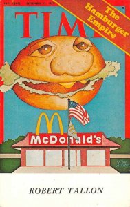 Time Magazine McDonald's 1973 Cover Robert Tallon Vintage Postcard AA9606