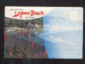 LAGUNA BEACH CALIFORNIA VINTAGE 12 POSTCARDS PICTURES FOLDER