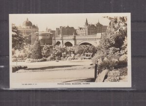 VICTORIA, MELBOURNE, PRINCES BRIDGE, c1930 Rose real photo ppc., unused.