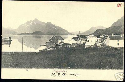 norway norge, DIGERMULEN, Panorama, Houses (1906)