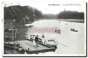 Old Postcard The Marne Joinville le Pont