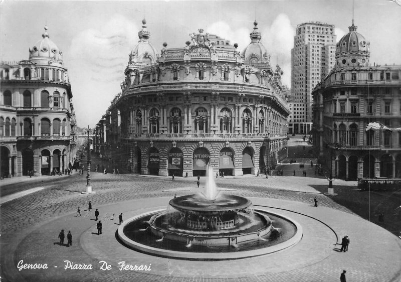 Lot 91 italy real photo  piazza de ferrari genova genoa