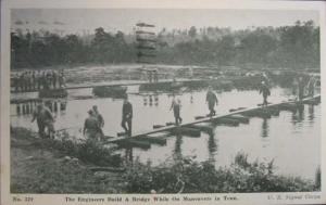Engineers Build Bridge TN Postcard