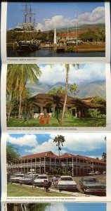 Maui Lahaina Hawaii the Valley Island Hawaiian Souvenir postcard folder PF271