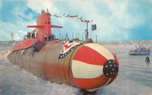 USS George Washington Submarine US Navy postcard