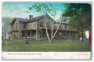 1910 Masonic and Eastern Star Home Macon Illinois IL Posted Postcard 