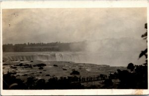 Postcard ON RPPC Real Photo American Side of Niagara Falls 1930s K4